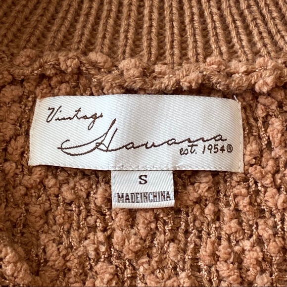 💐HOST PICK💐 NWT Vintage Havana Popcorn Texture Knit Top - Picture 7 of 15